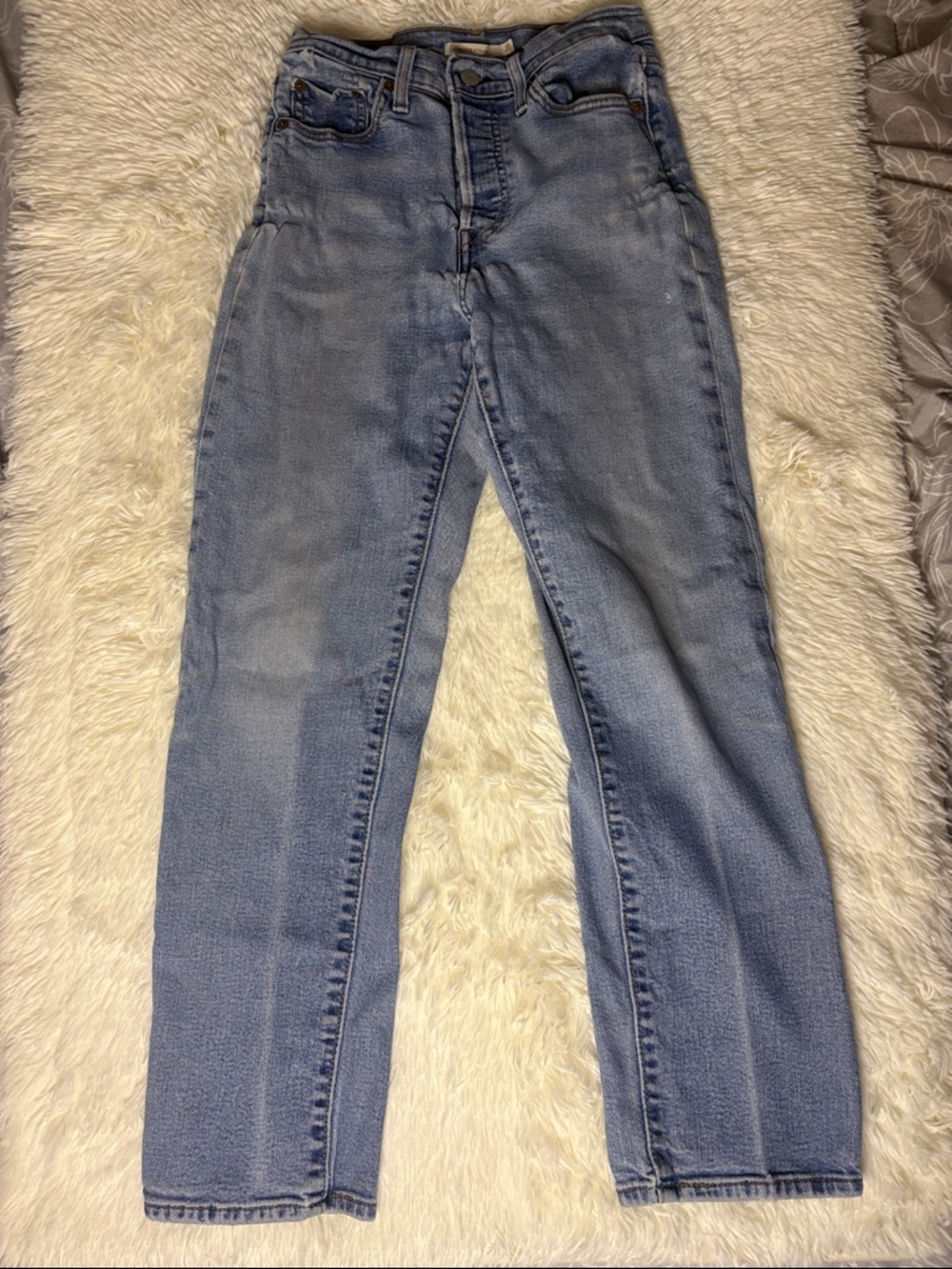 Levi's Light Blue wedgie straight Leg Women's Jeans